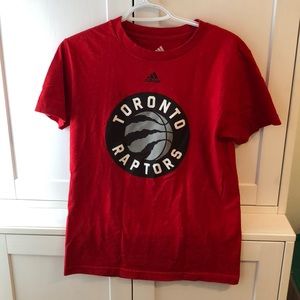 Toronto Raptors Adidas red t-shirt